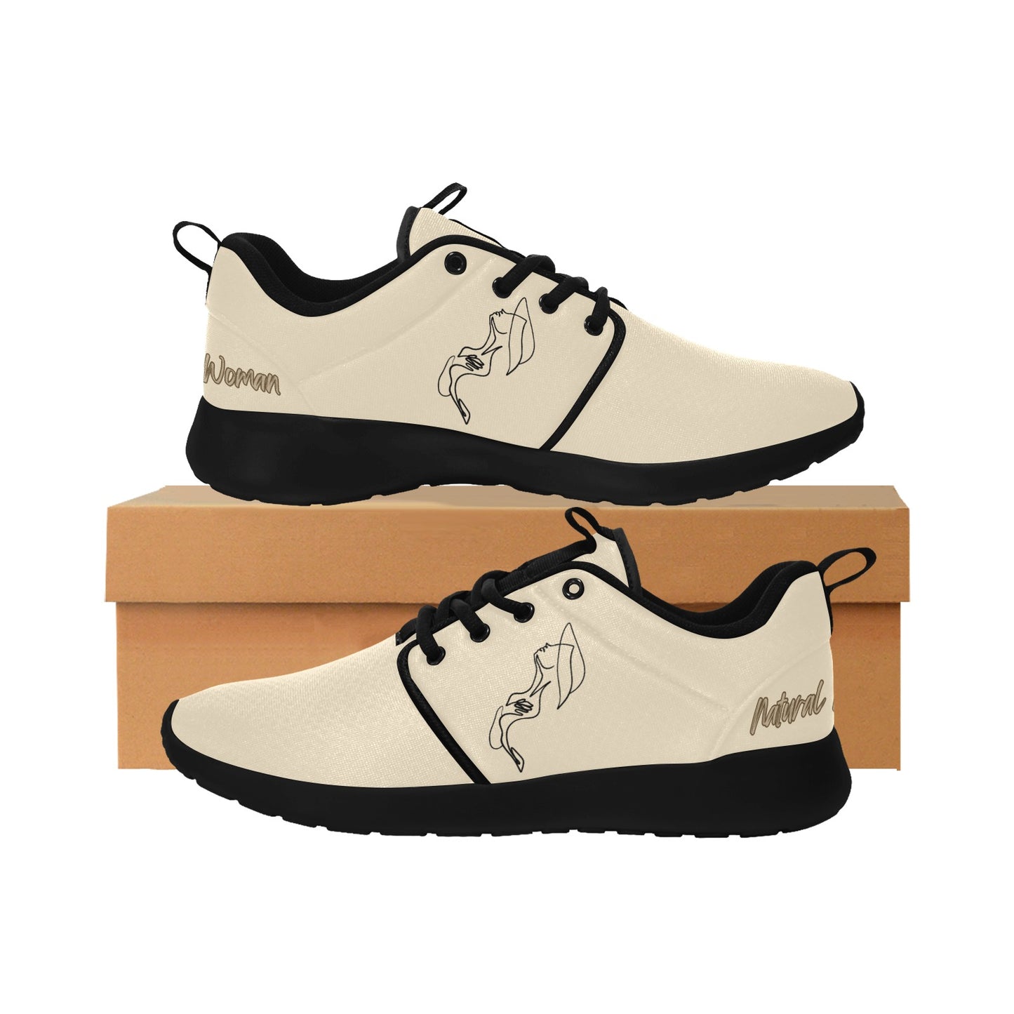 Natural Woman FREE (BL) CREAM w/ Black Sole Sneakers