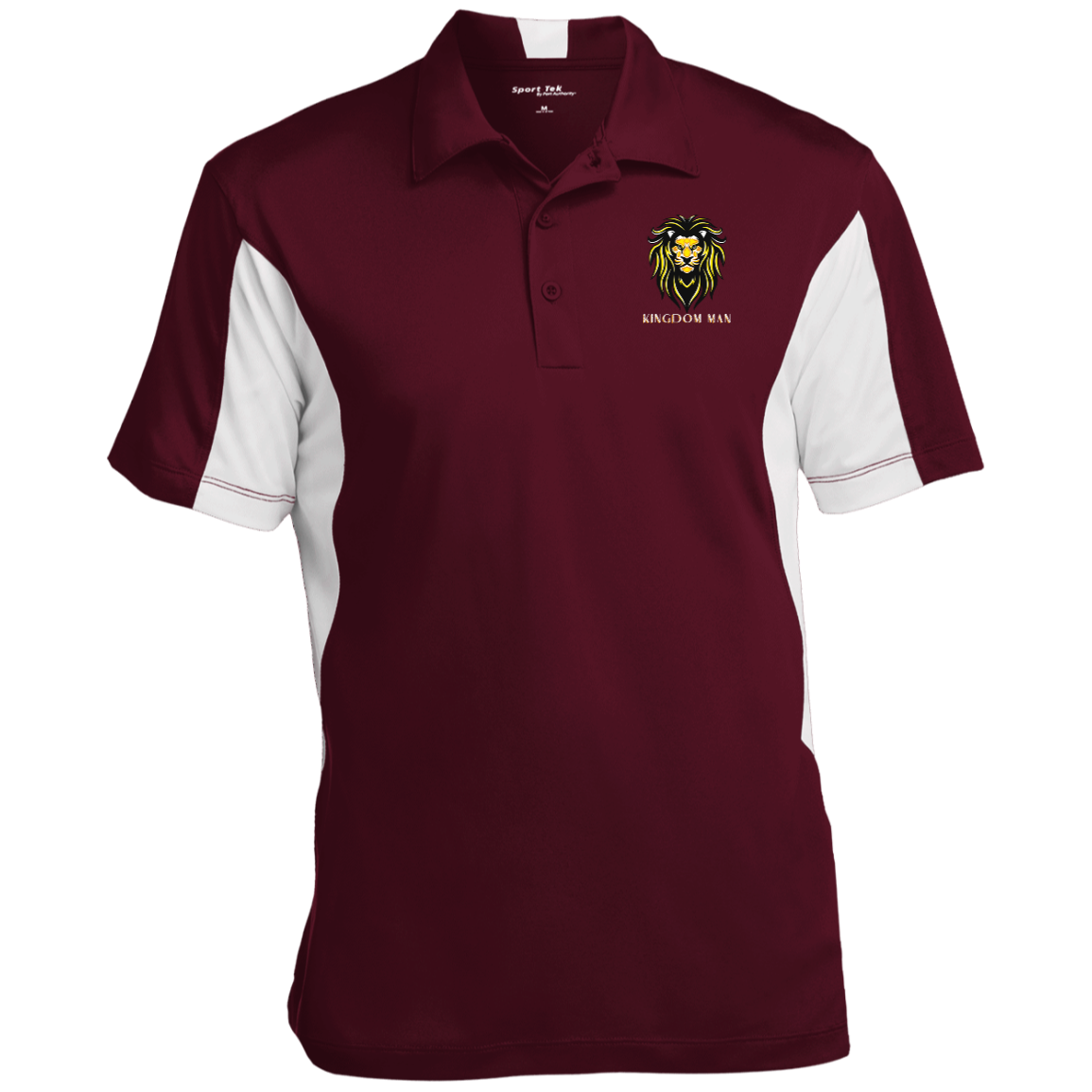 KINGDOM MAN Men's Color Block Performance Polo
