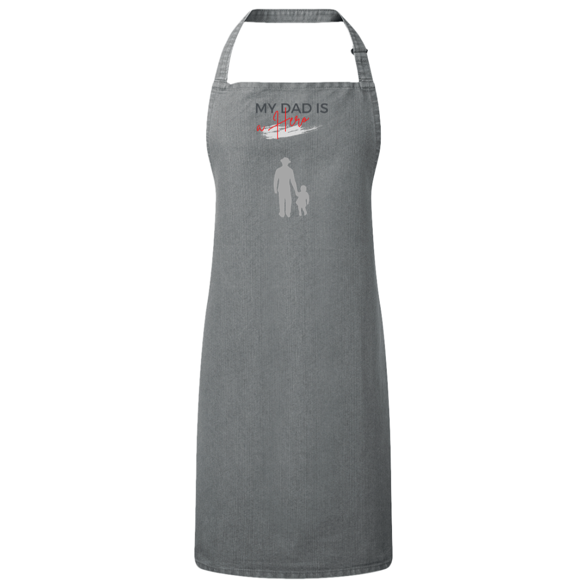 My Dad is my Hero Sustainable Unisex Bib Apron
