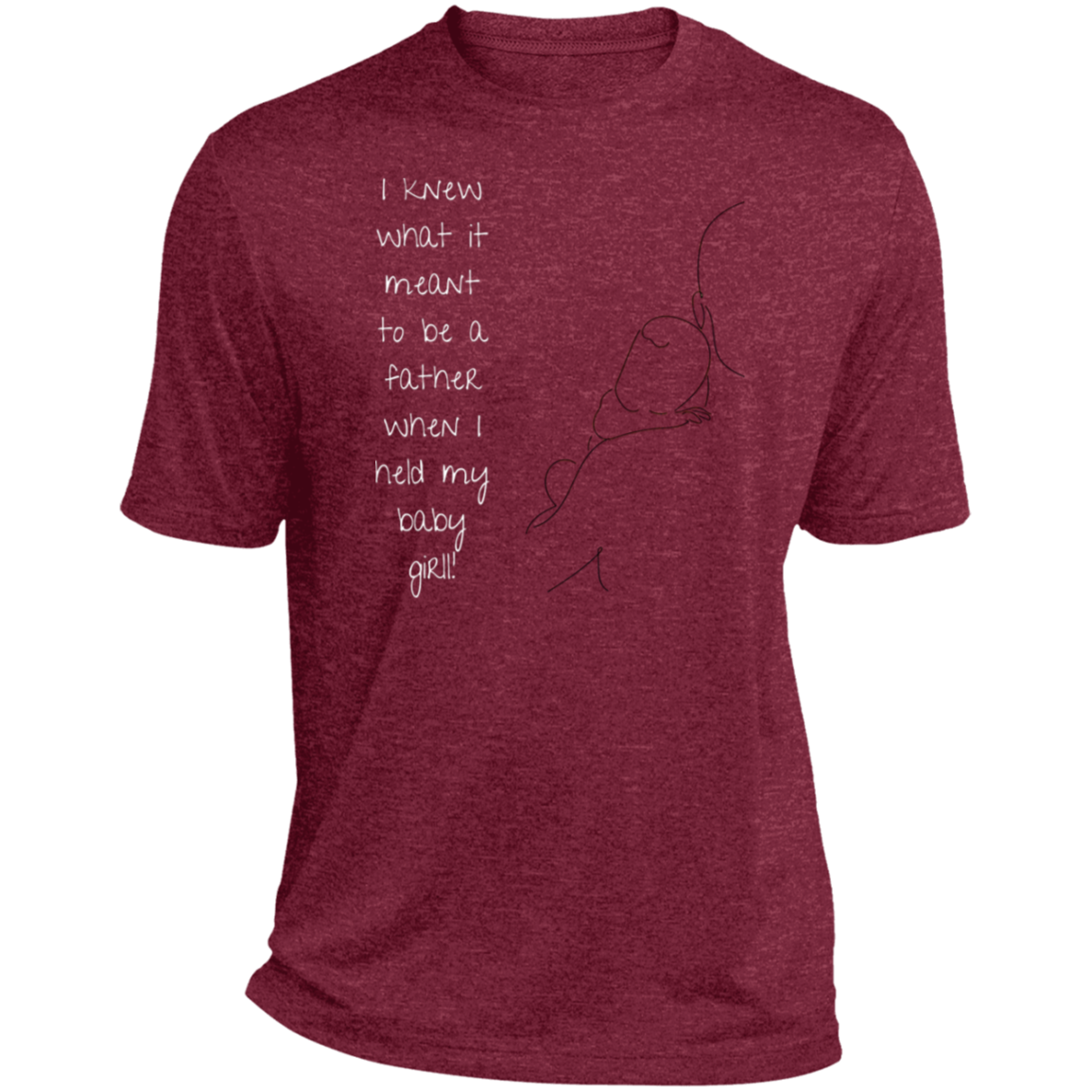 I KNEW WHAT IT MEANT... GIRL Heather Performance Tee