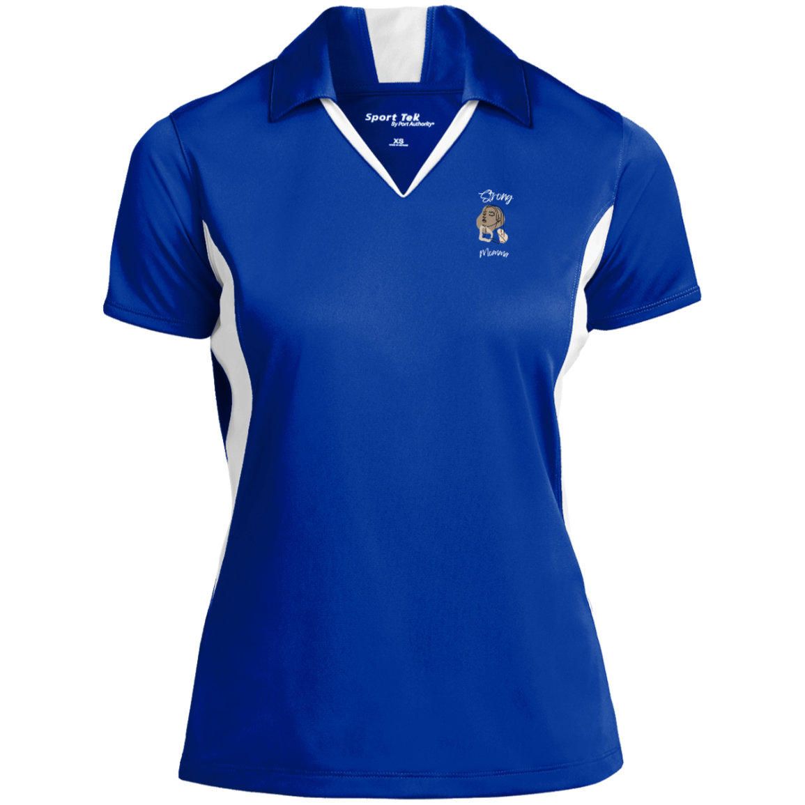 STRONG MOMMA Polo Snag-resistant; Moisture-wicking