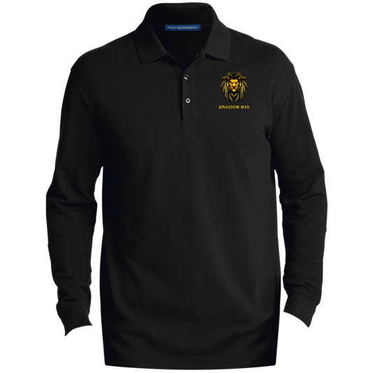 KINGDOM MEN  EZ Cotton™ Long Sleeve Polo