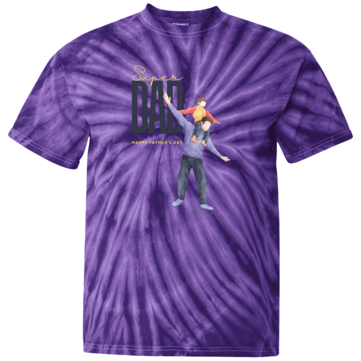 Super Dad (FD) 100% Cotton Tie Dye T-Shirt
