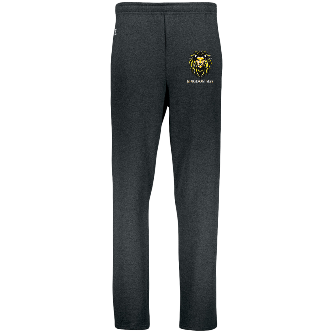 KIngdom Man GoldWhite KINGDOM MAN Dri-Power Open Bottom Pocket Sweatpants