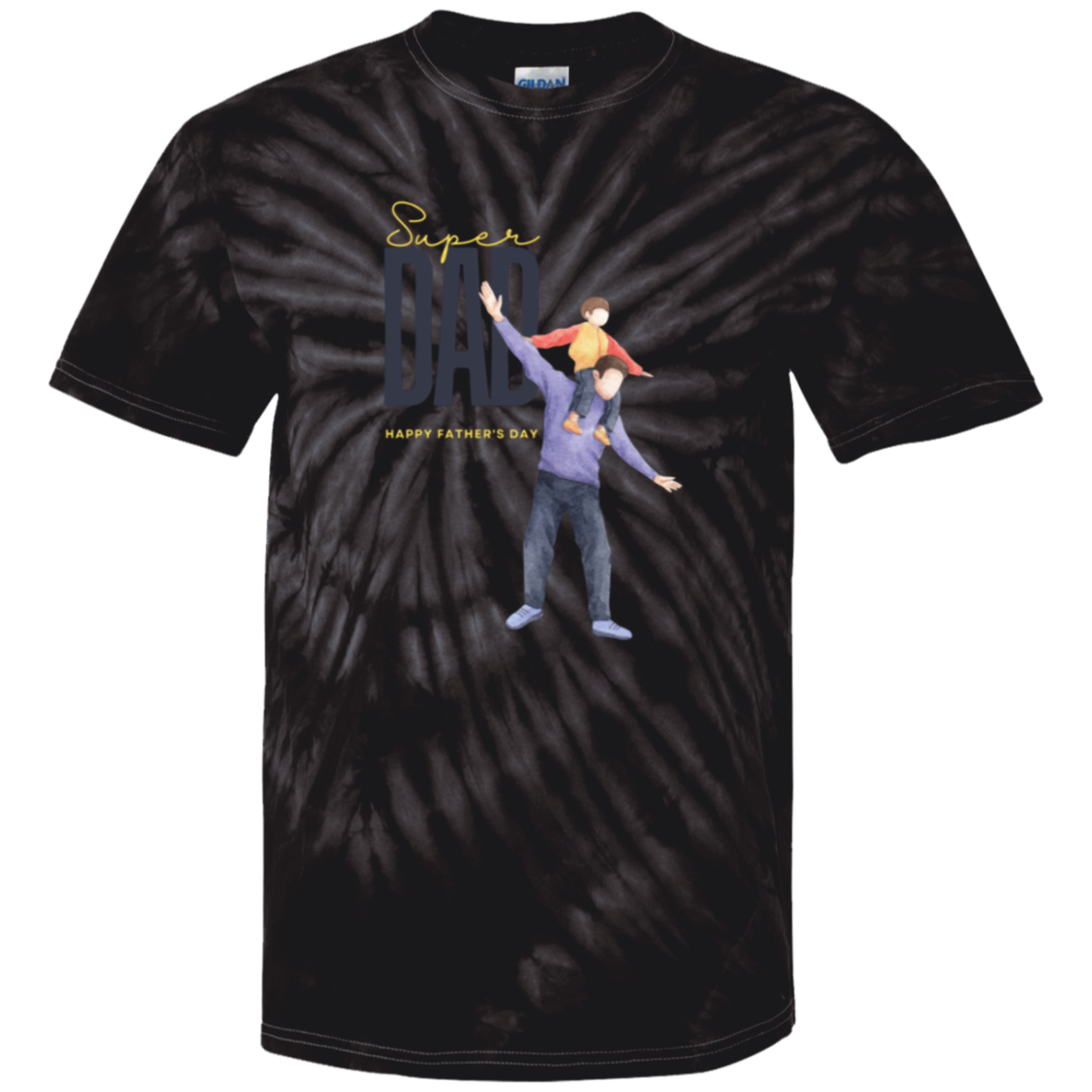 Super Dad (FD) 100% Cotton Tie Dye T-Shirt