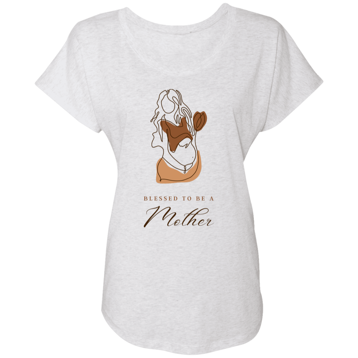 BLESSED TO BE A MOTHER Tri-blend Dolman Sleeve