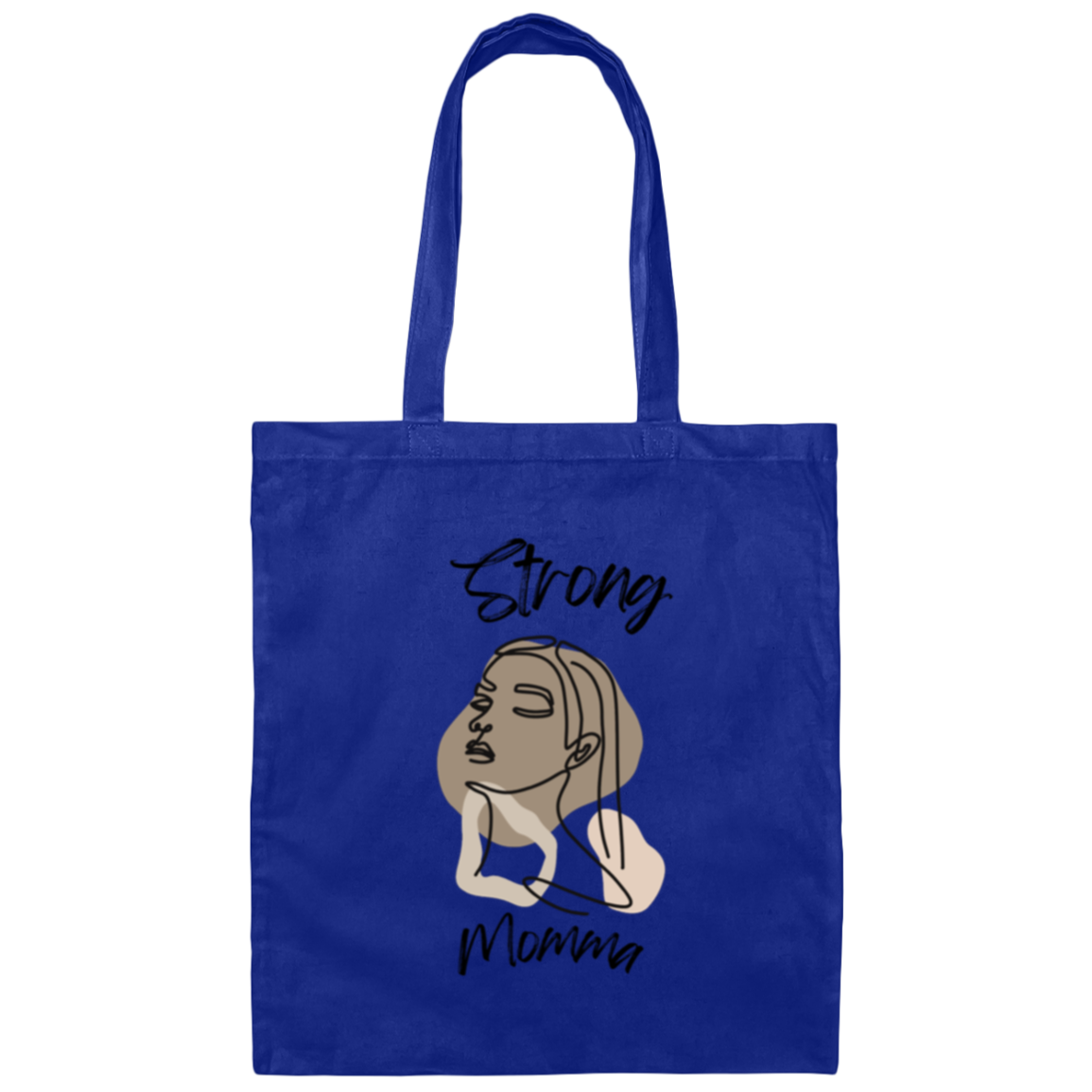 STRONG MOMMA Canvas Weave Bag
