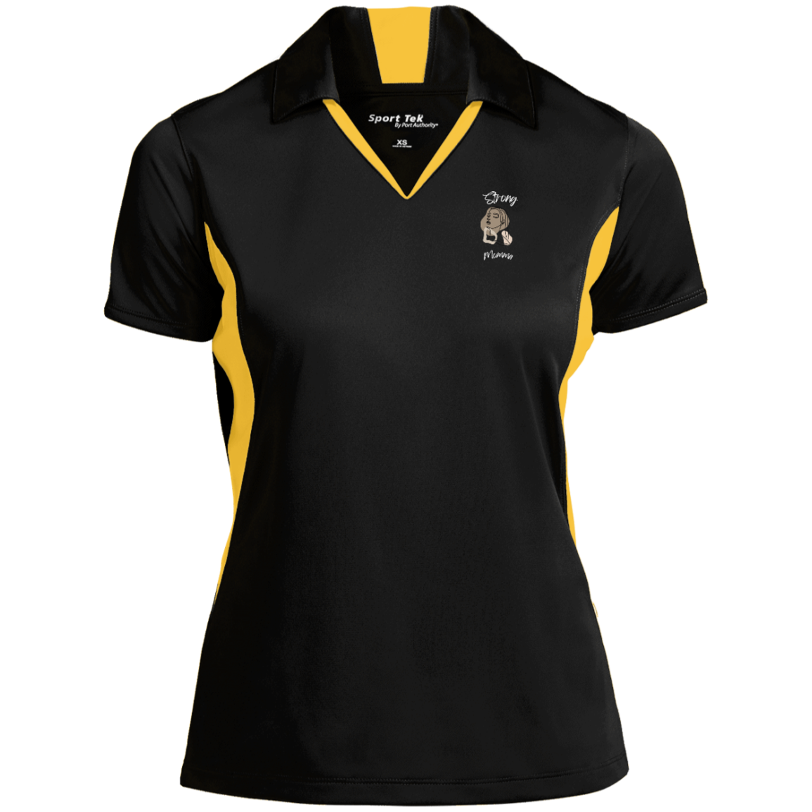 STRONG MOMMA Polo Snag-resistant; Moisture-wicking