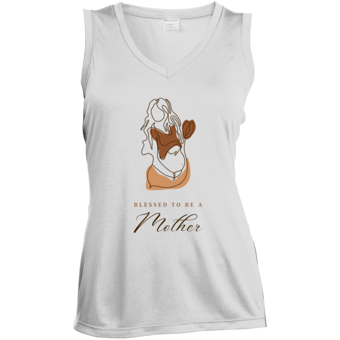 LST352 Ladies' Sleeveless V-Neck Performance Tee