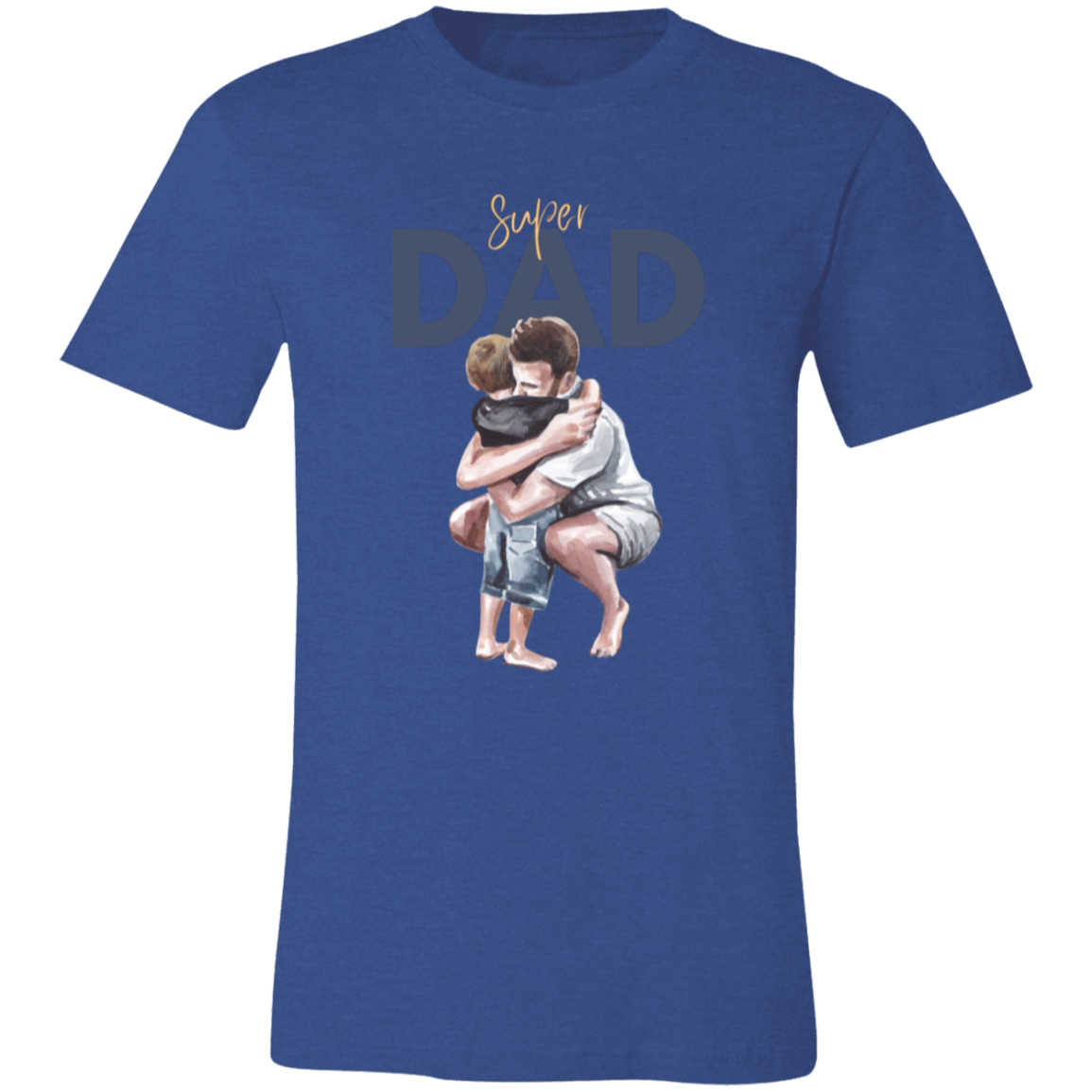Super Dad Hugging Unisex Jersey Short-Sleeve T-Shirt