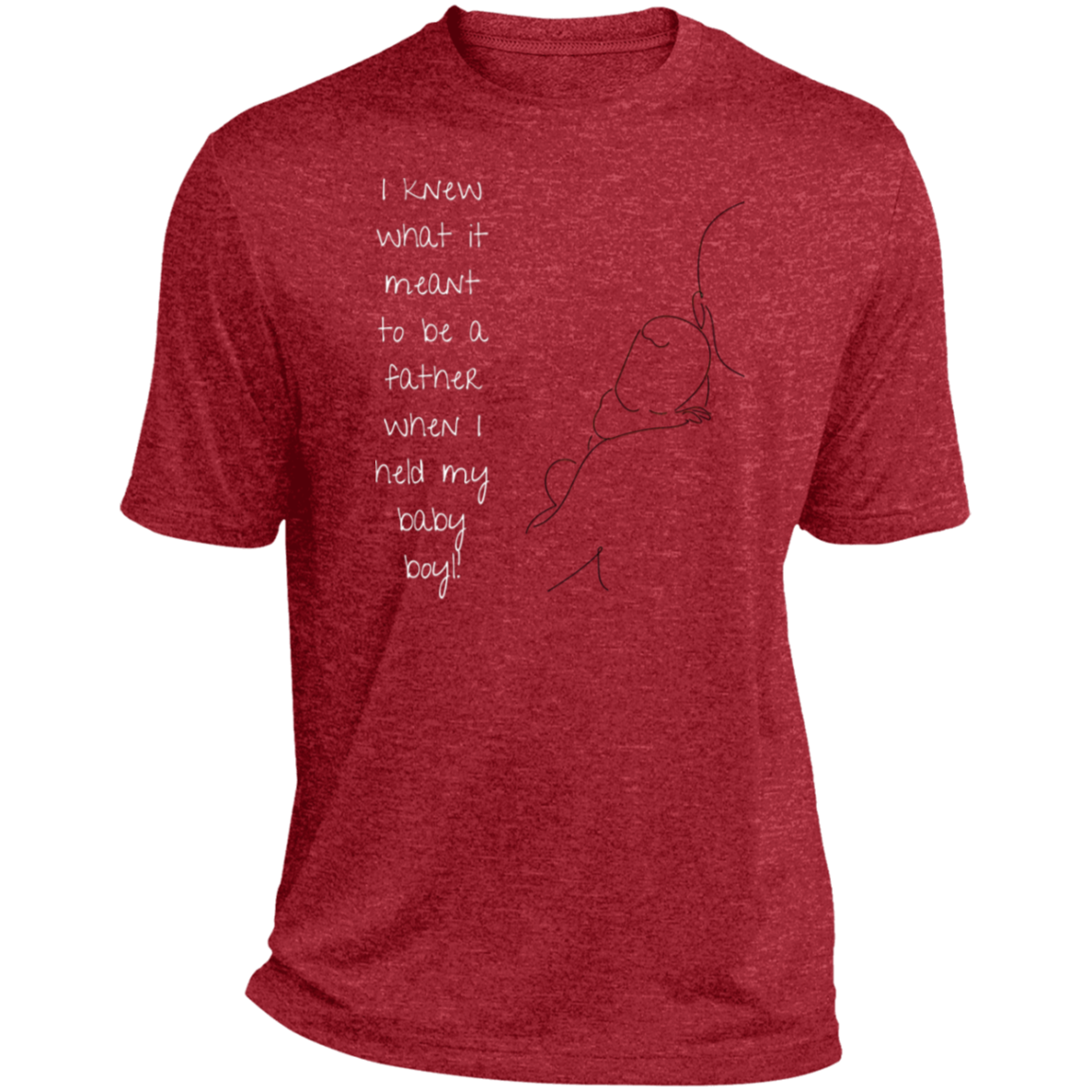 I KNEW WHAT IT MEANT...BOY Heather Performance Tee