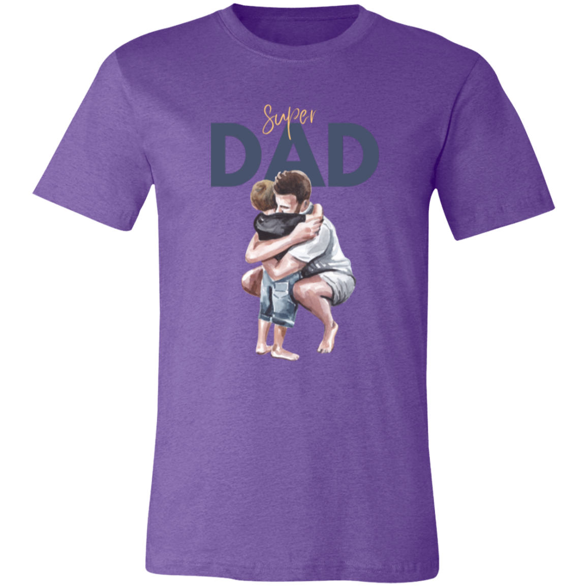 Super Dad Hugging Unisex Jersey Short-Sleeve T-Shirt
