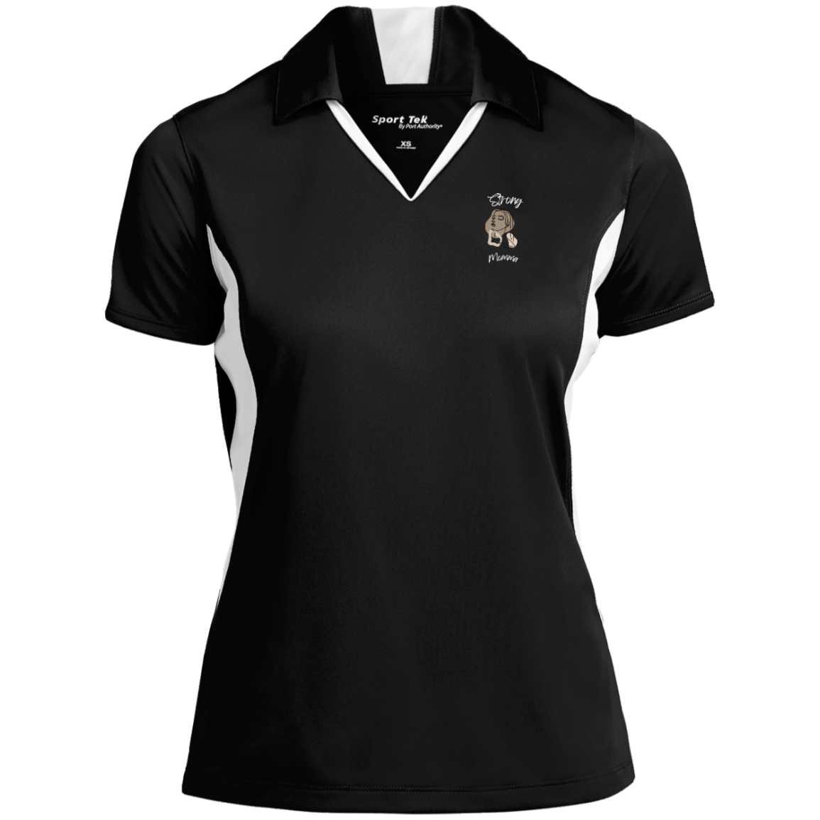 STRONG MOMMA Polo Snag-resistant; Moisture-wicking
