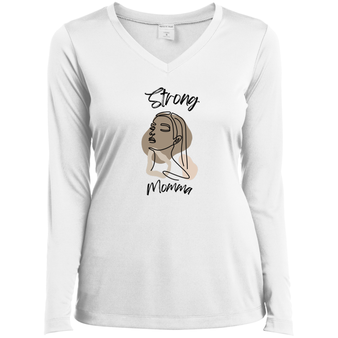 STRONG MOMMA Long Sleeve V-Neck