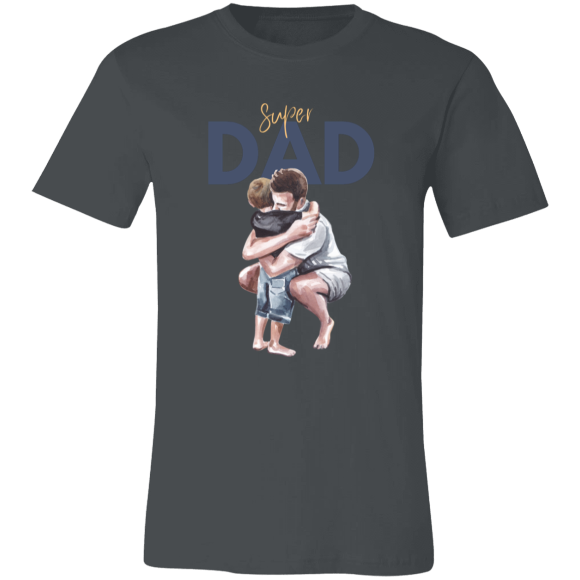 Super Dad Hugging Unisex Jersey Short-Sleeve T-Shirt