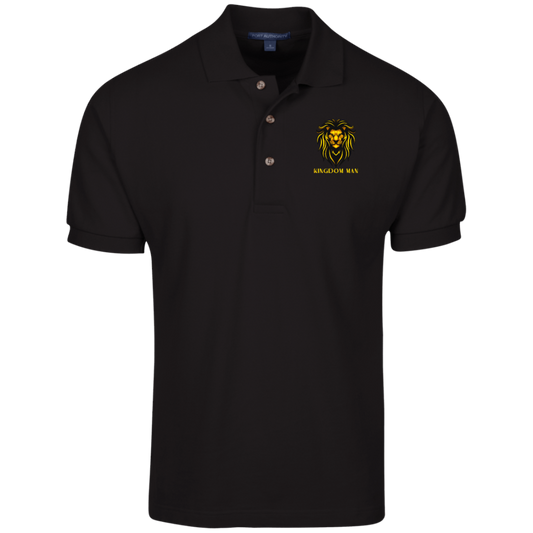 KINGDOM MAN Cotton Pique Knit Polo