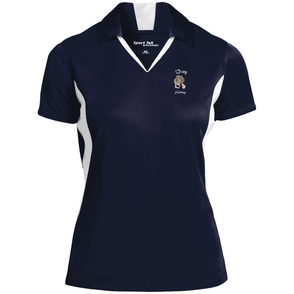 STRONG MOMMA Polo Snag-resistant; Moisture-wicking