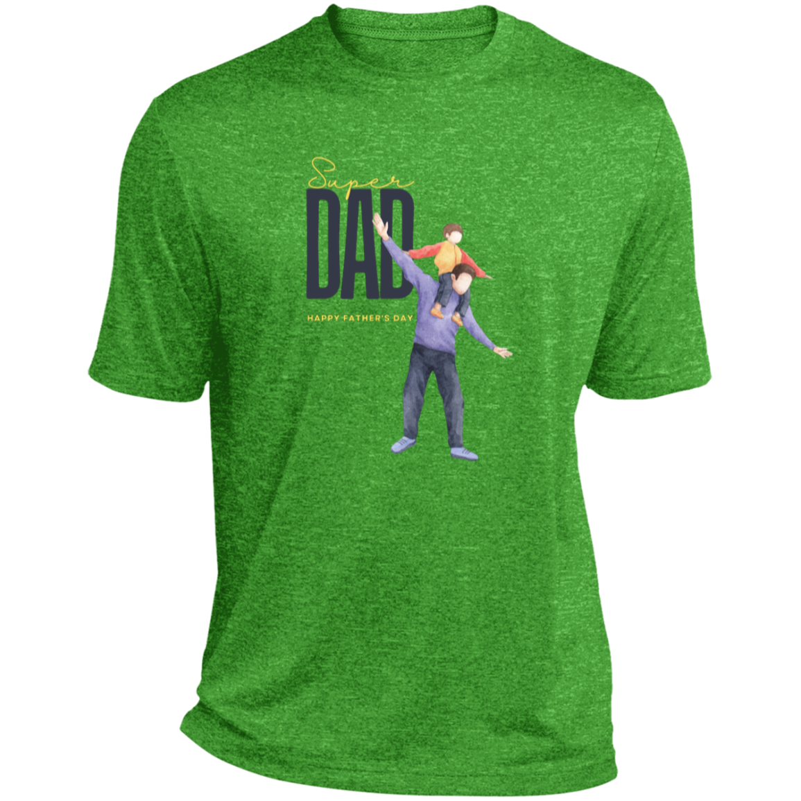 Super Dad (FD) Heather Performance Tee