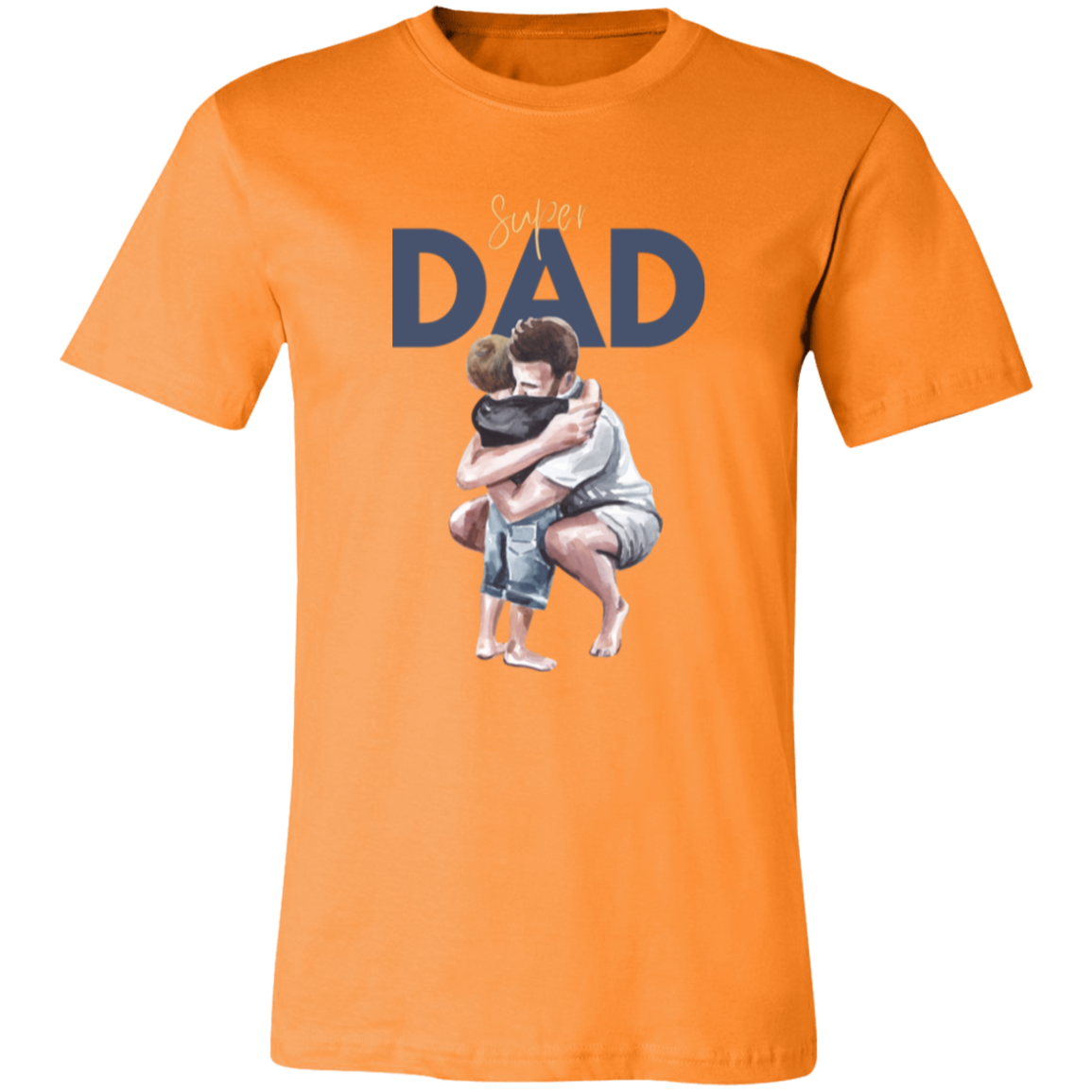 Super Dad Hugging Unisex Jersey Short-Sleeve T-Shirt