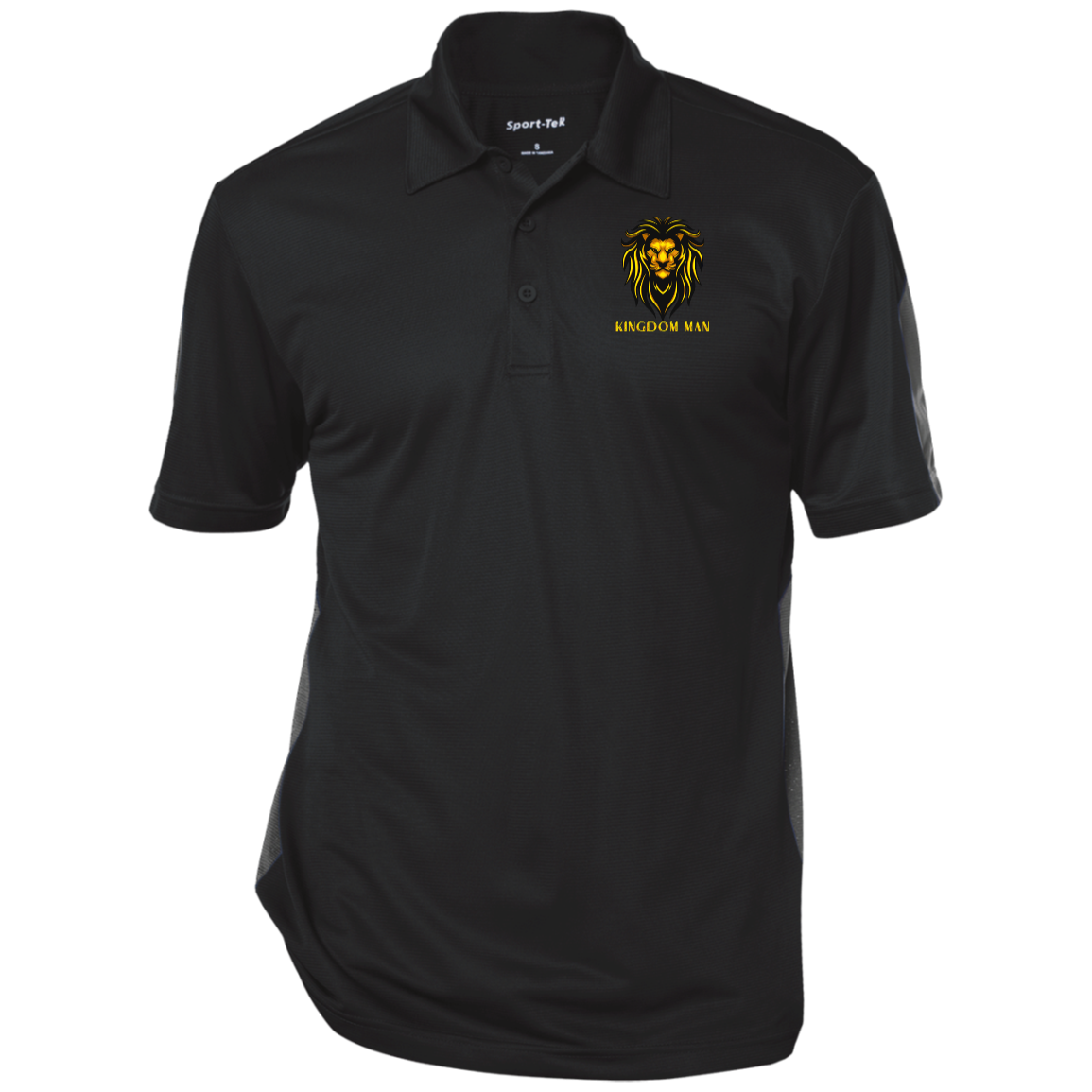 KINGDOM MAN Performance Textured Three-Button Polo