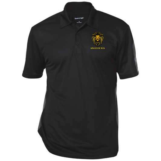 KINGDOM MAN Performance Textured Three-Button Polo