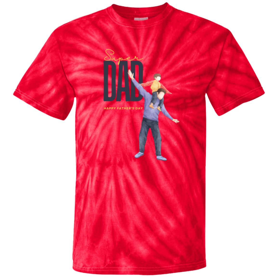 Super Dad (FD) 100% Cotton Tie Dye T-Shirt