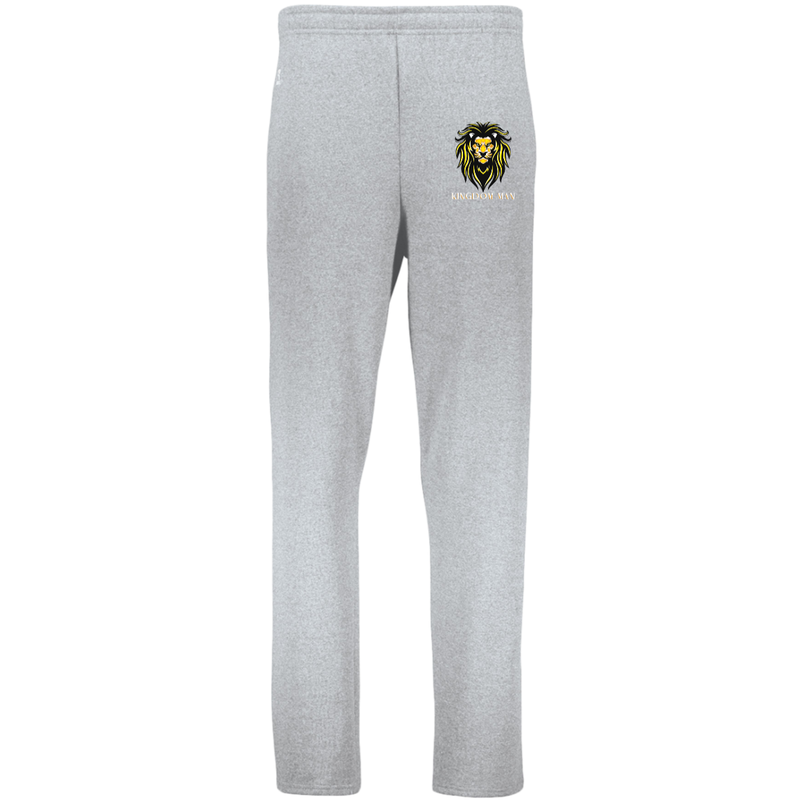 KIngdom Man GoldWhite KINGDOM MAN Dri-Power Open Bottom Pocket Sweatpants