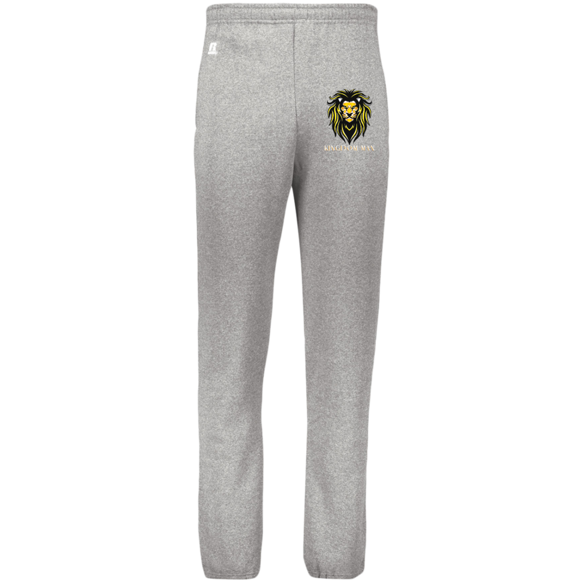 KIngdom Man GoldWhite KINGDOM MAN Dri-Power Closed Bottom Pocket Sweatpants