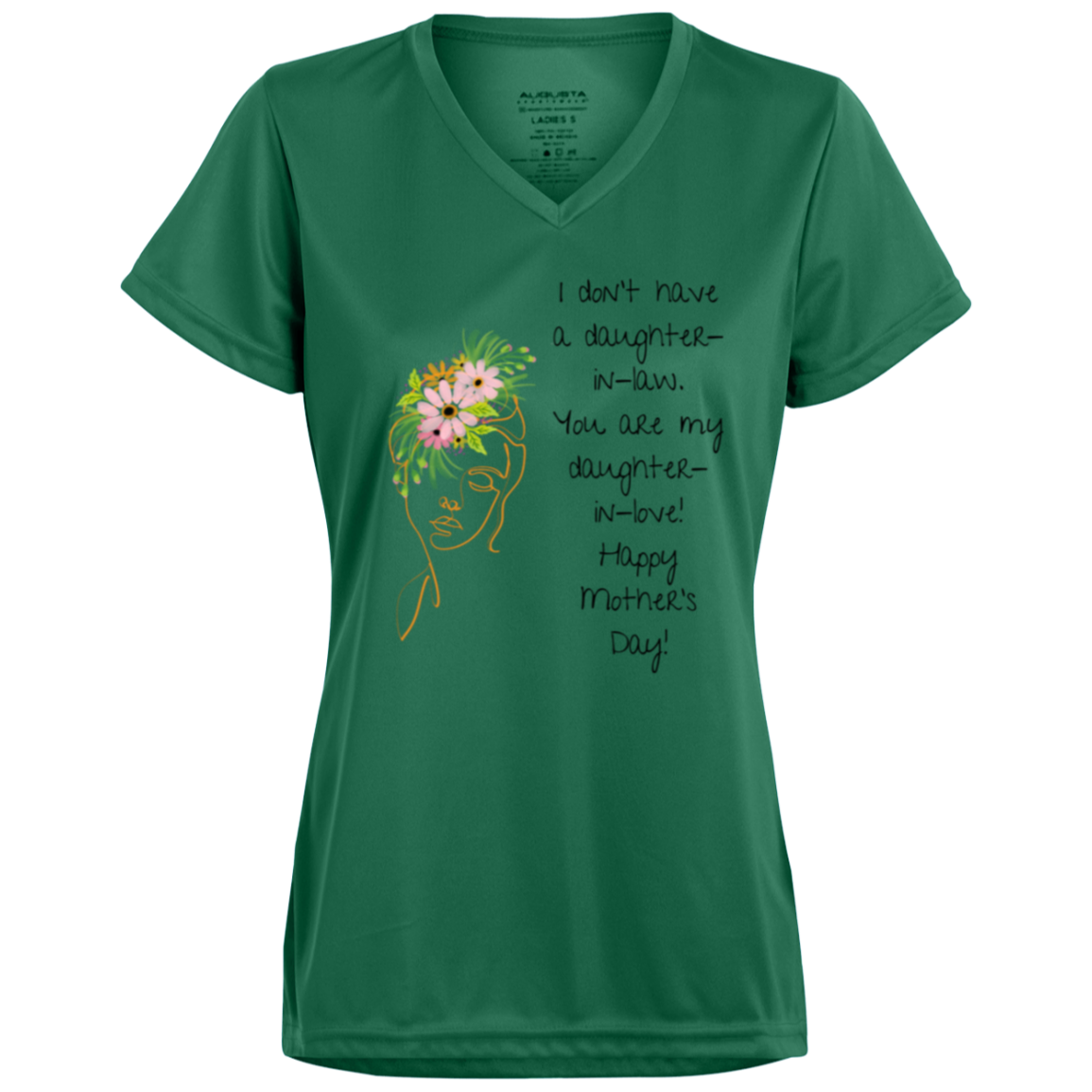 DAUGHTER IN LOVE Moisture-Wicking V-Neck Tee