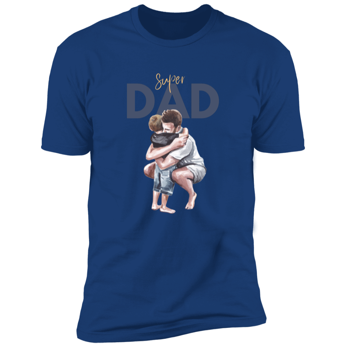 Super Dad Hugging Premium Short Sleeve Tee (Closeout)
