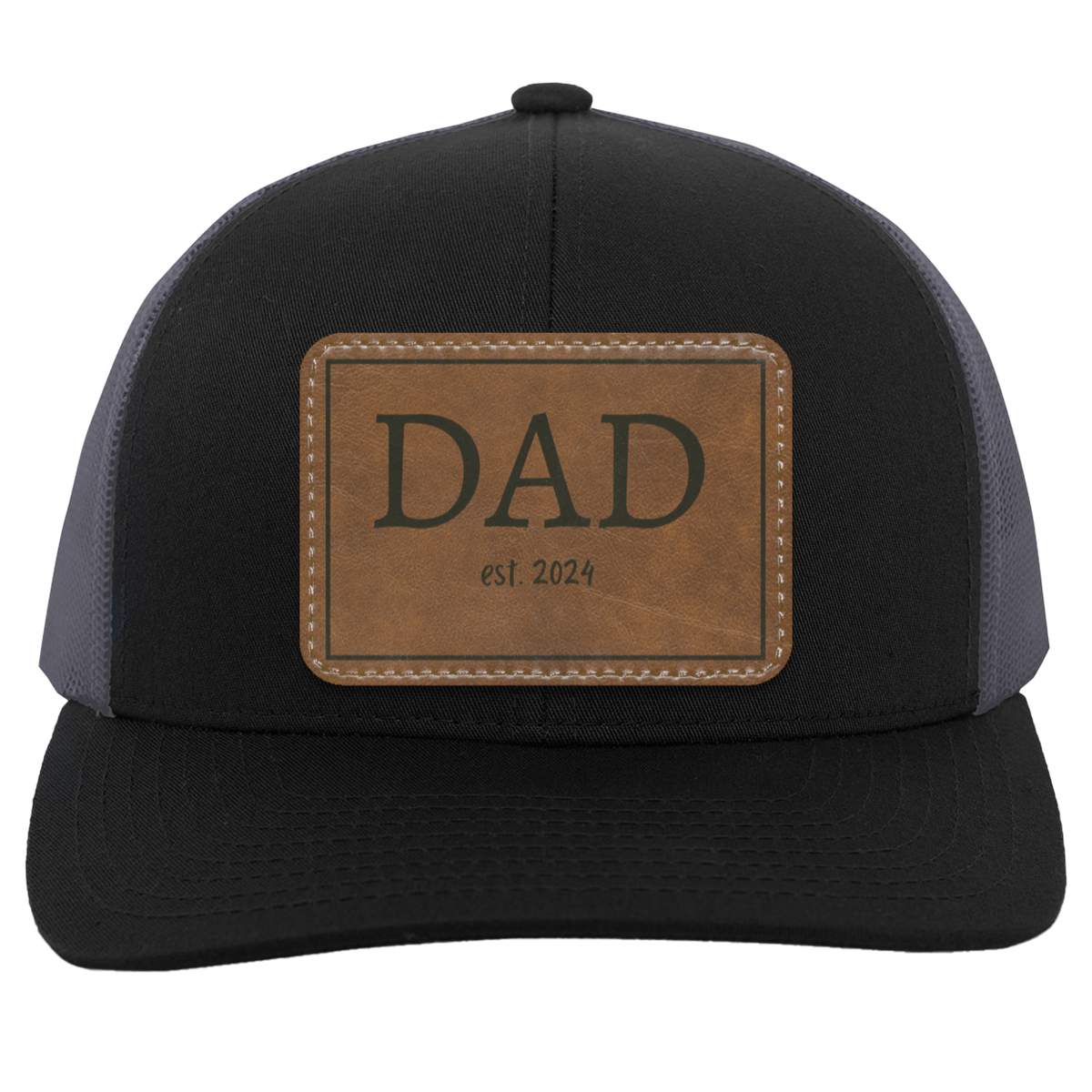Dad est. 2024 Leather - Patch Hat Collection