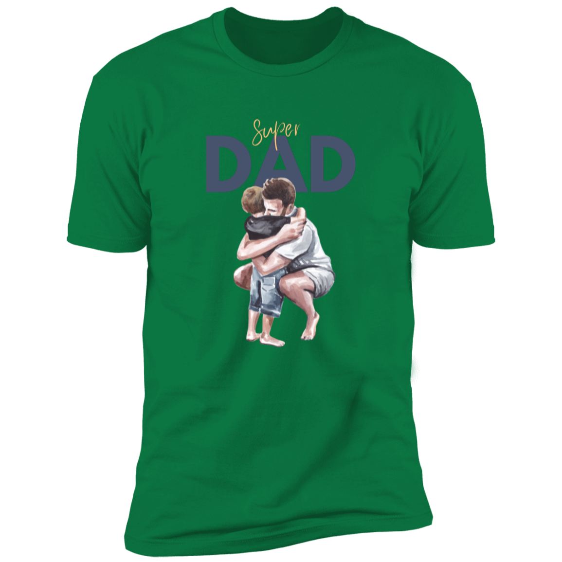 Super Dad Hugging Premium Short Sleeve Tee (Closeout)