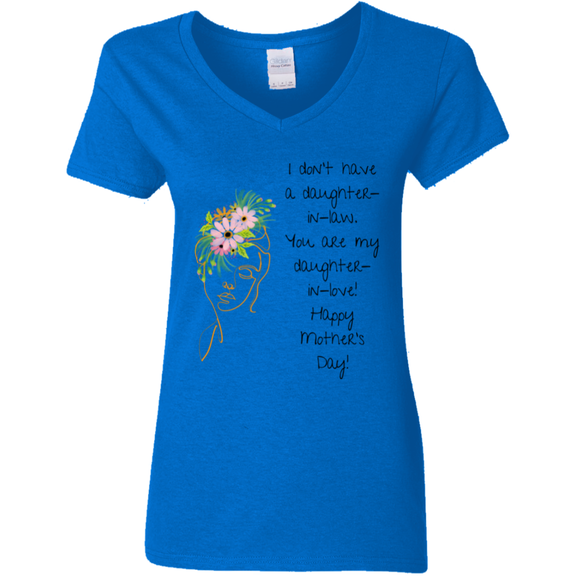 DAUGHTER IN LOVE 5.3 oz. V-Neck T-Shirt