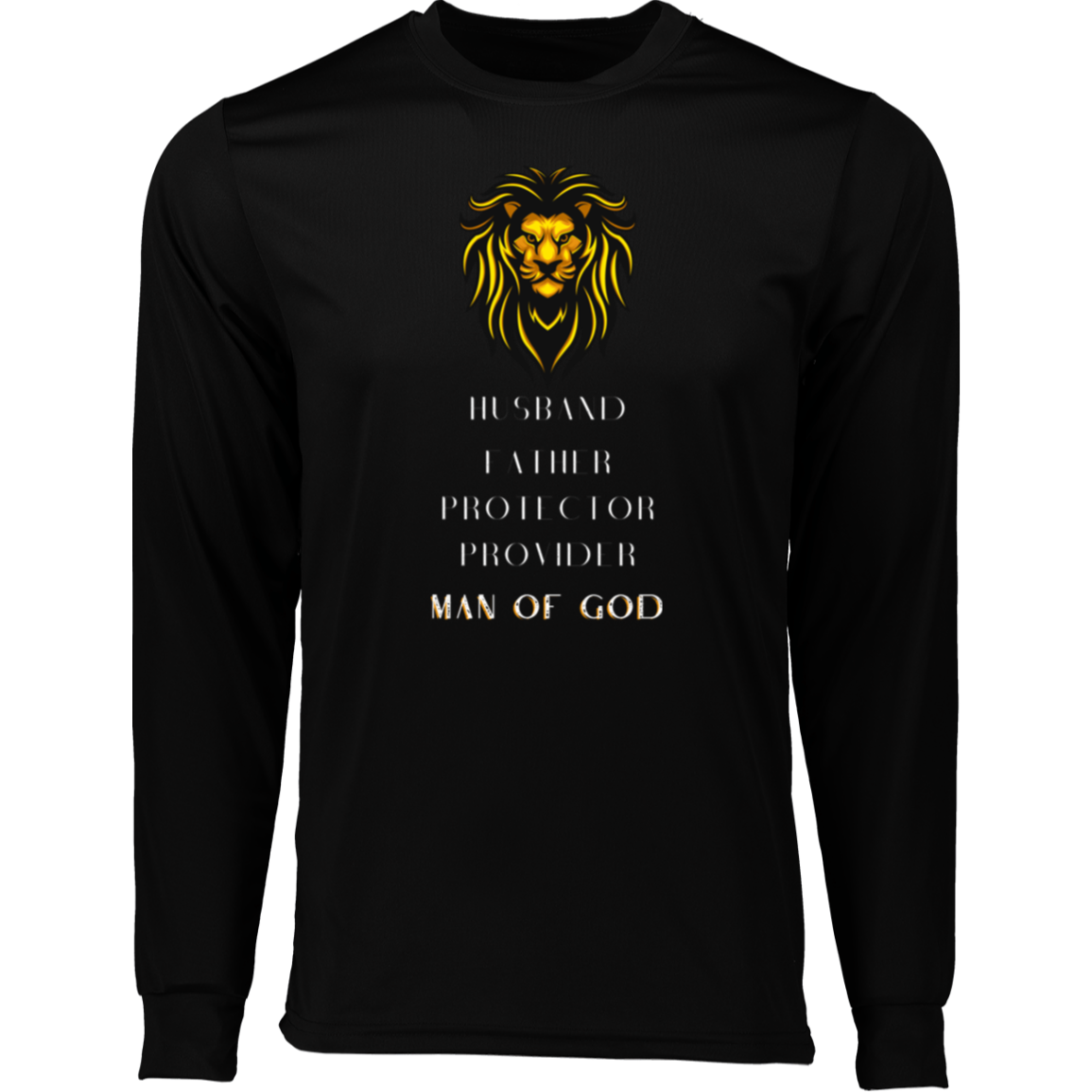 MAN OF GOD  Long Sleeve Moisture-Wicking Tee