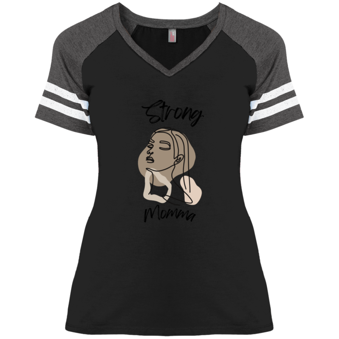 STRONG MOMMA Game V-Neck