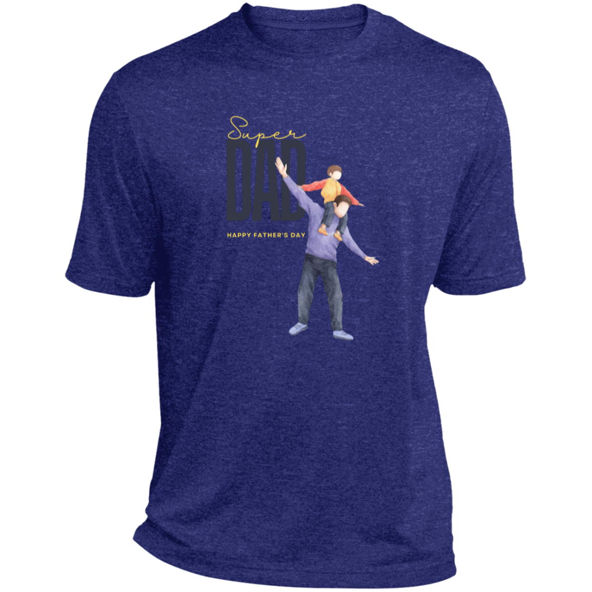 Super Dad (FD) Heather Performance Tee