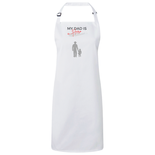 My Dad is my Hero Sustainable Unisex Bib Apron