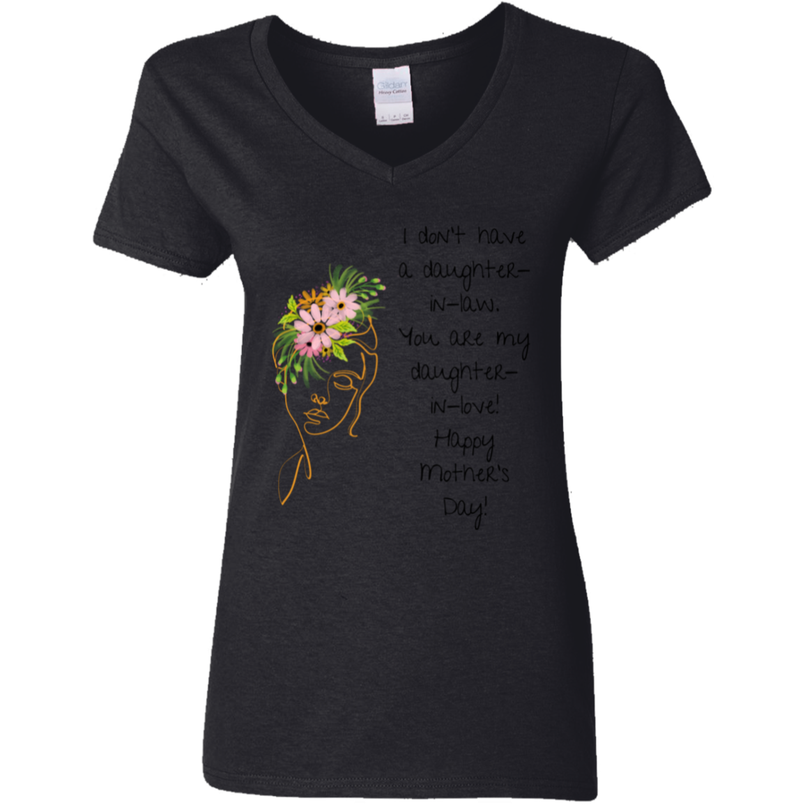 DAUGHTER IN LOVE 5.3 oz. V-Neck T-Shirt