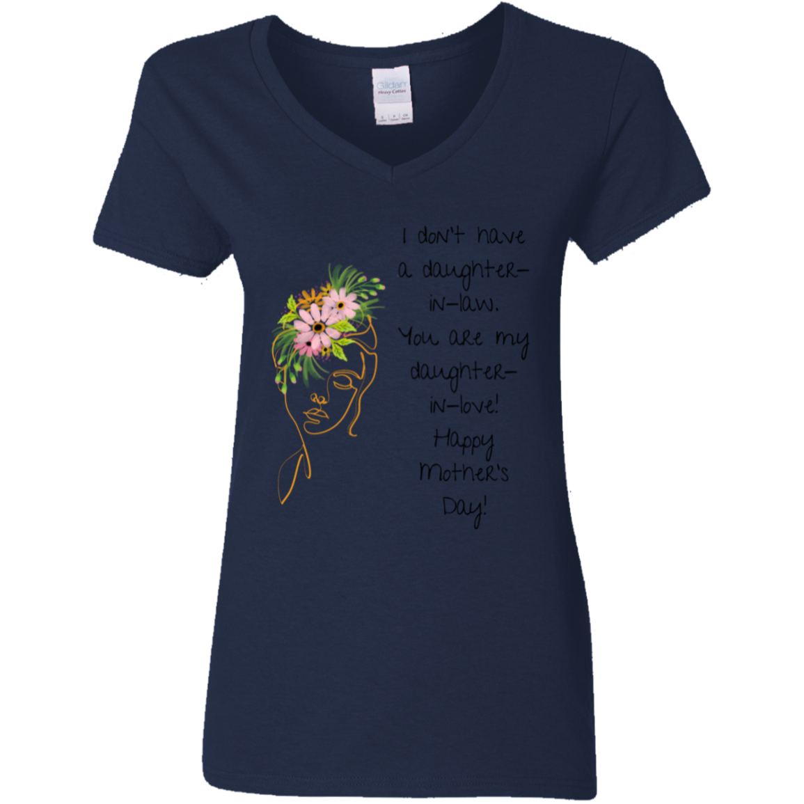 DAUGHTER IN LOVE 5.3 oz. V-Neck T-Shirt