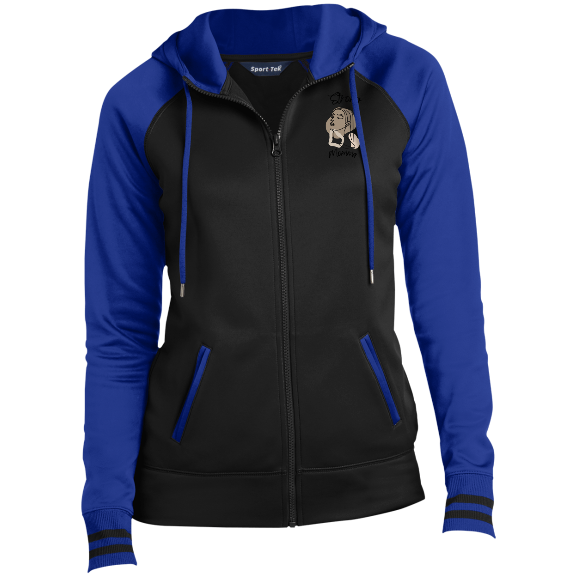 STRONG MOMMA Sport-Wick® Full-Zip Hooded Jacket