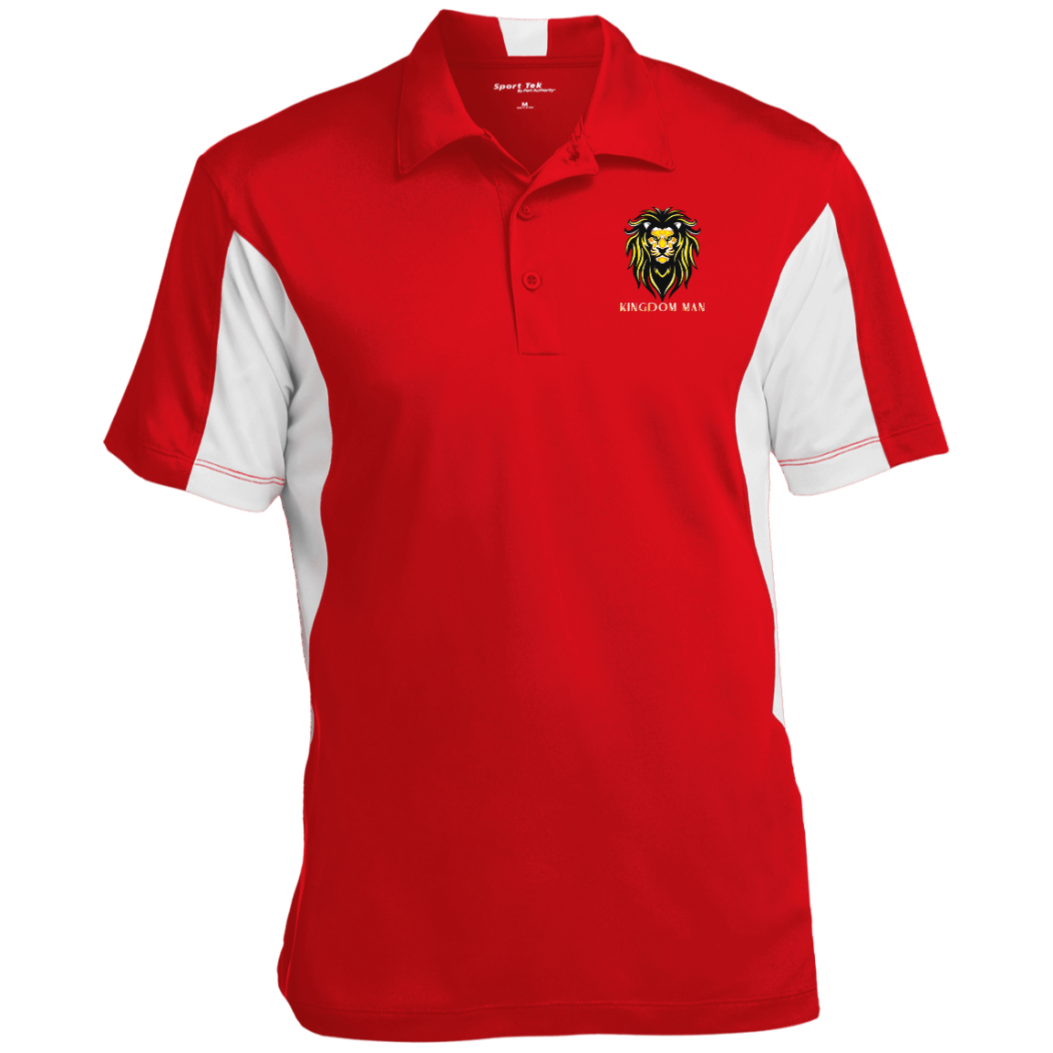 KINGDOM MAN Men's Color Block Performance Polo