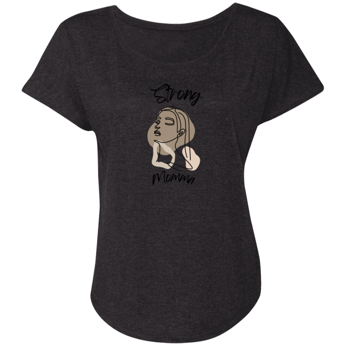 STRONG MOMMA Tri-blend Dolman Sleeve