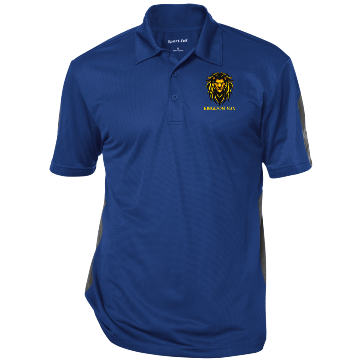 KINGDOM MAN Performance Textured Three-Button Polo