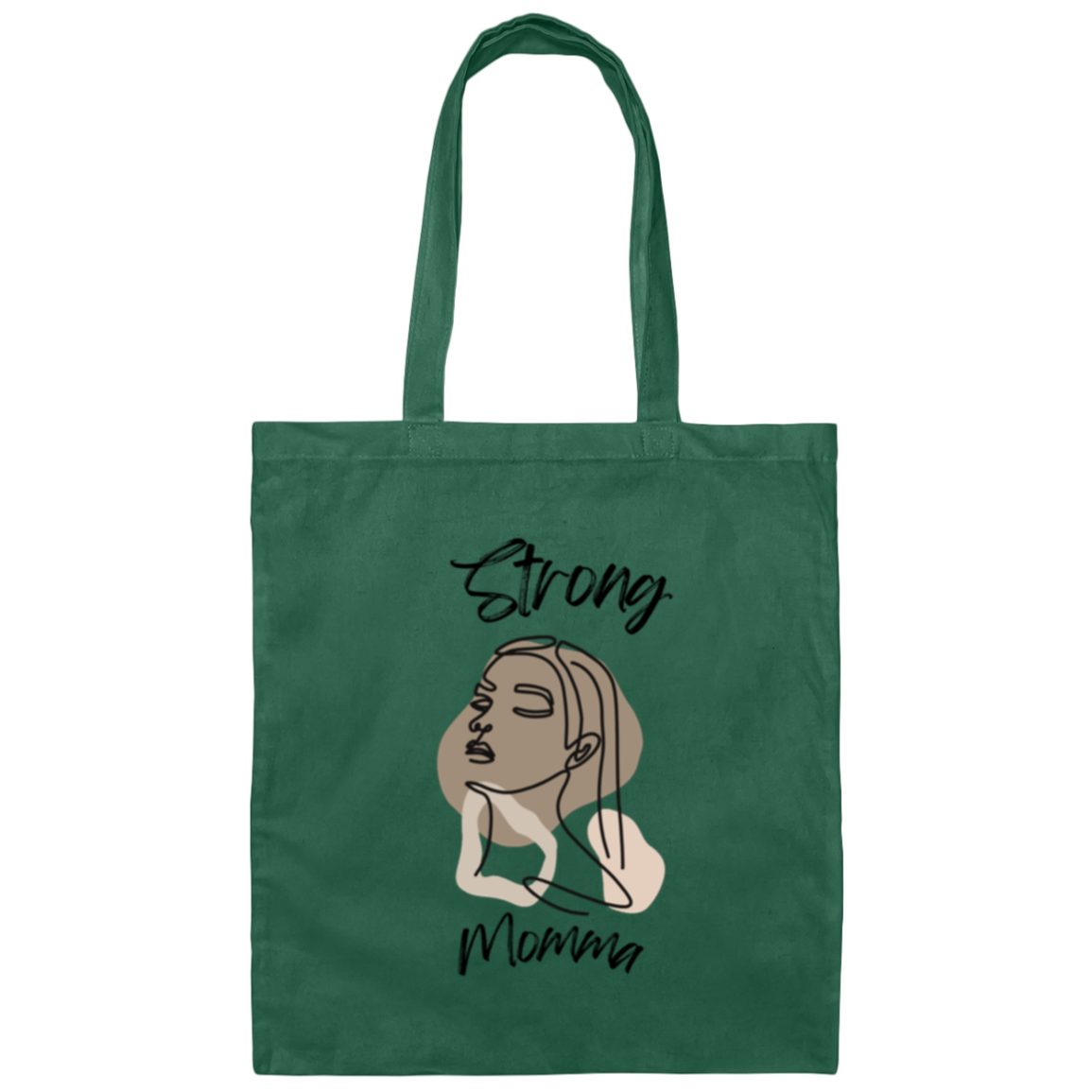 STRONG MOMMA Canvas Weave Bag