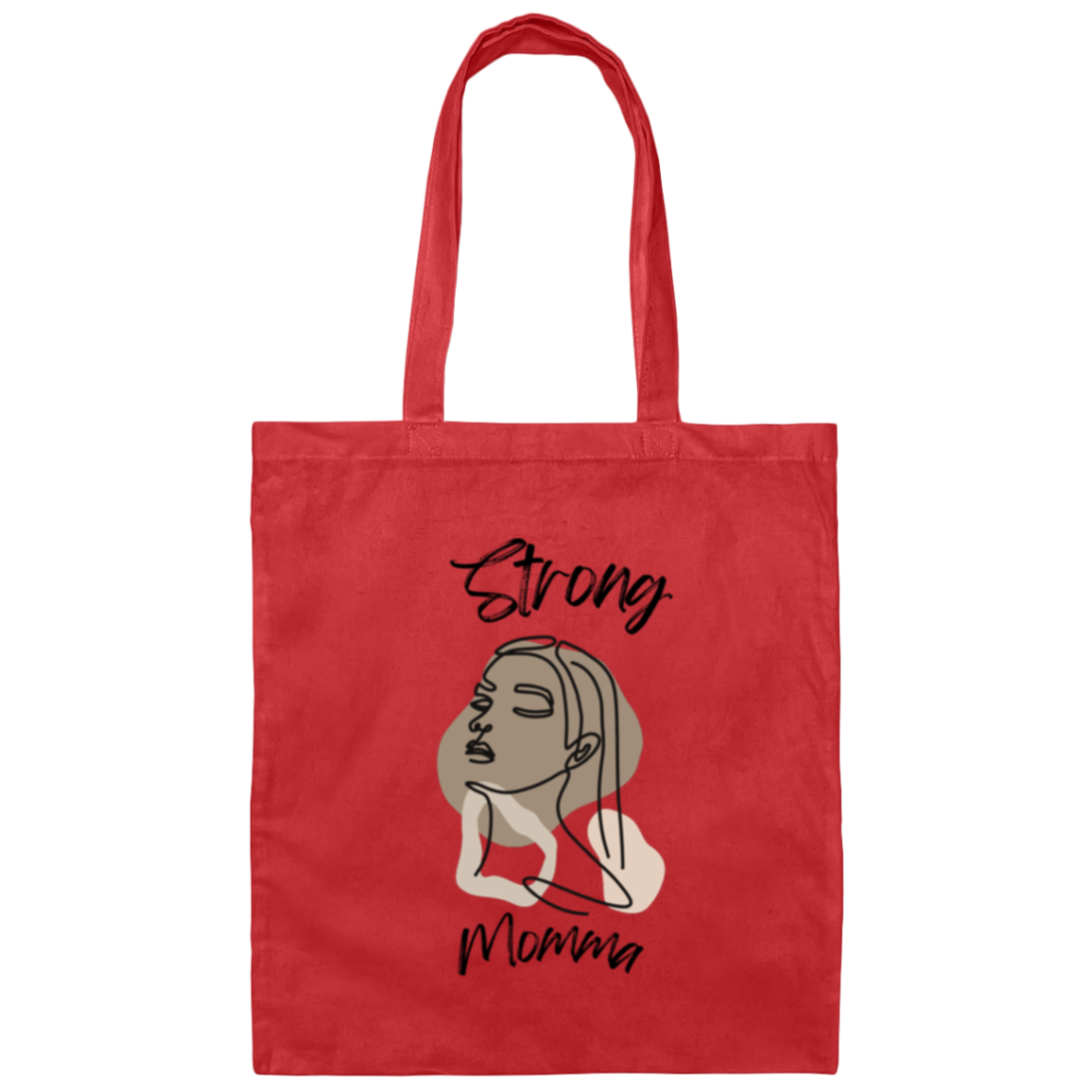 STRONG MOMMA Canvas Weave Bag