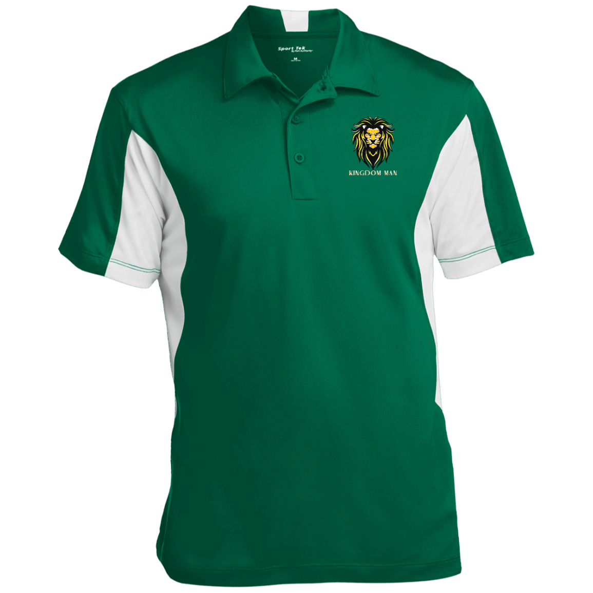 KINGDOM MAN Men's Color Block Performance Polo