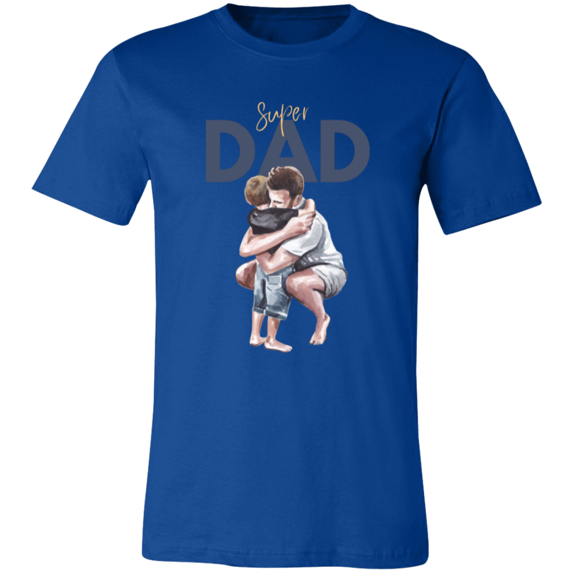 Super Dad Hugging Unisex Jersey Short-Sleeve T-Shirt