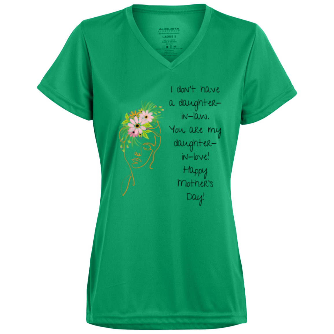 DAUGHTER IN LOVE Moisture-Wicking V-Neck Tee