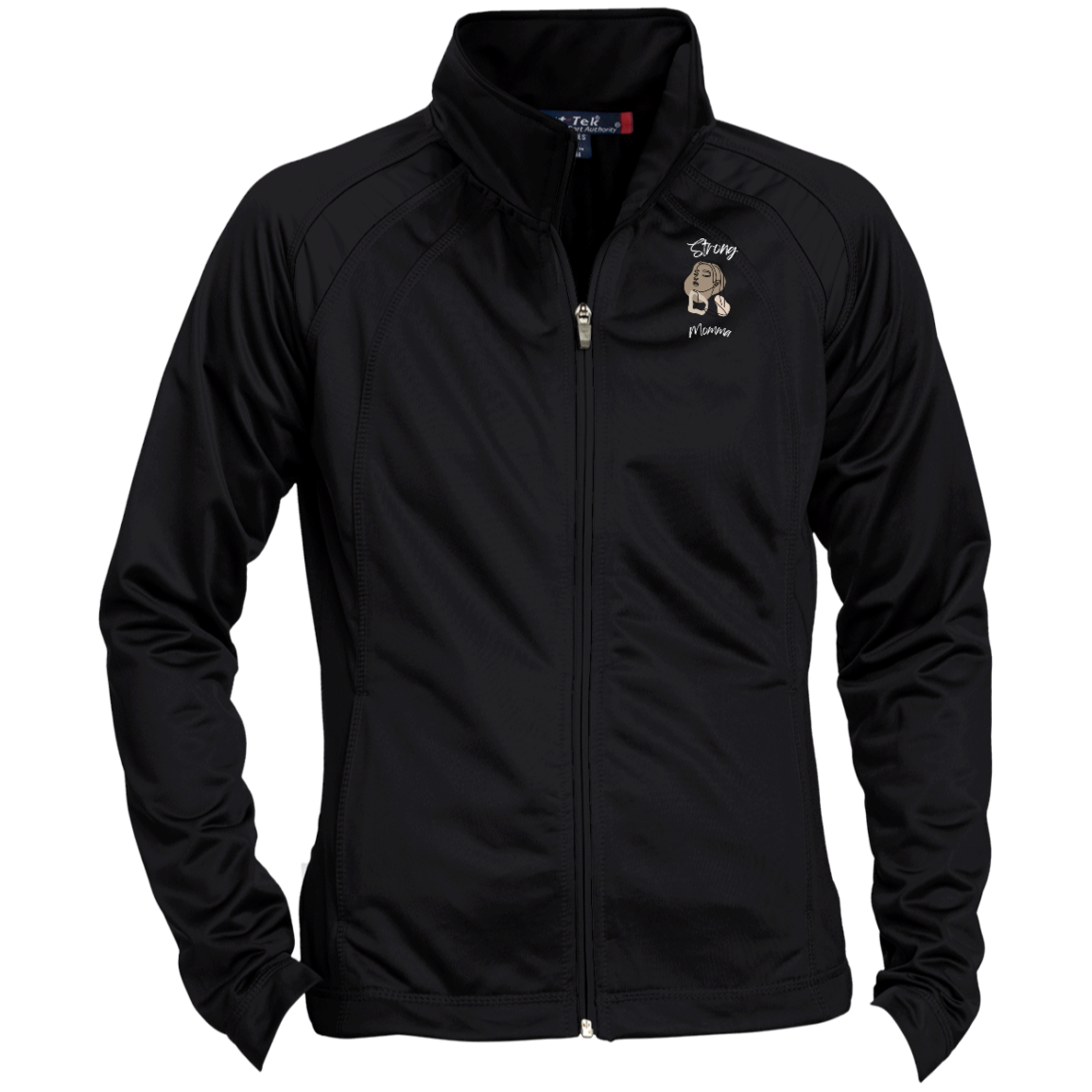 STRONG MOMMA Raglan Sleeve Warmup Jacket