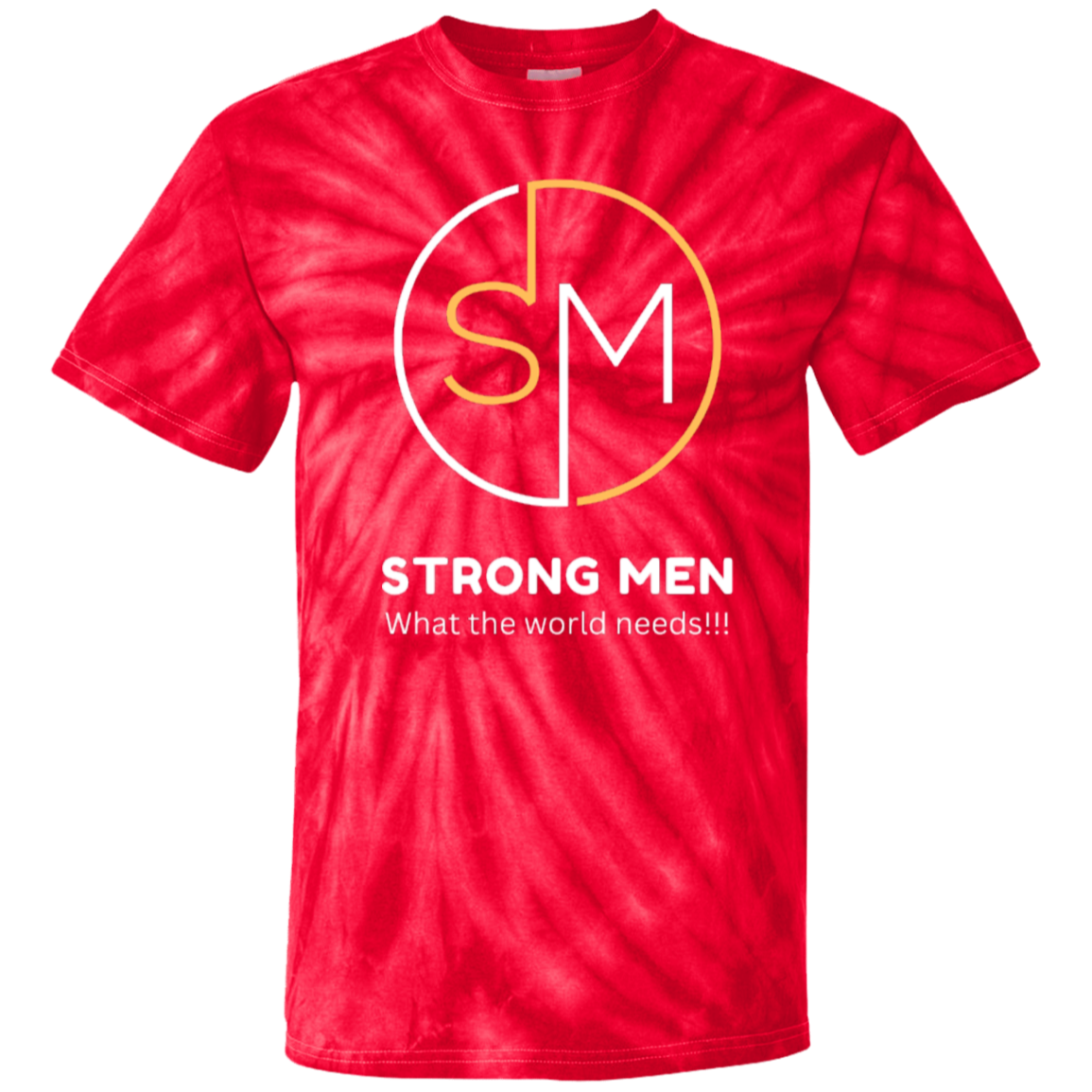STRONG MEN LOGO STRONG MEN 100% Cotton Tie Dye T-Shirt